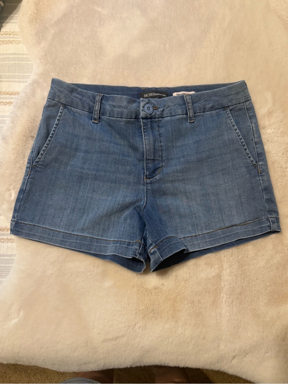 BCBGeneration Light Blue Denim Shorts